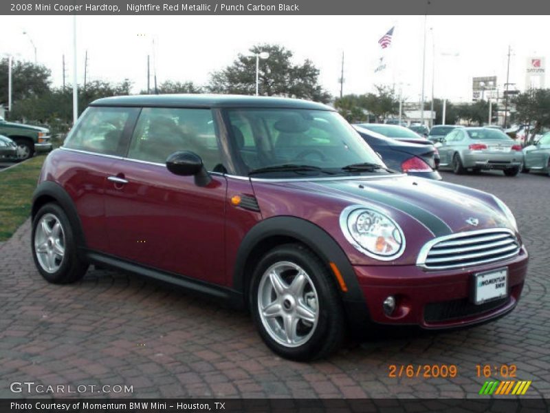 Nightfire Red Metallic / Punch Carbon Black 2008 Mini Cooper Hardtop
