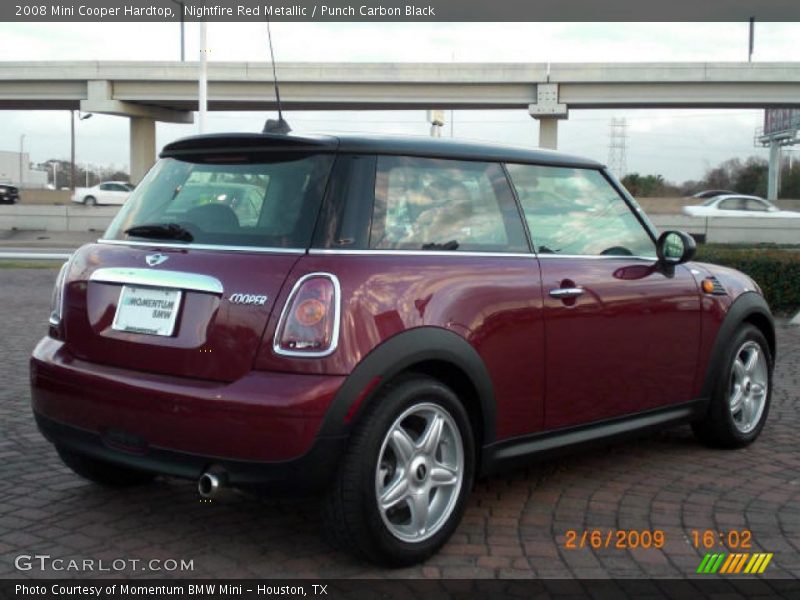 Nightfire Red Metallic / Punch Carbon Black 2008 Mini Cooper Hardtop