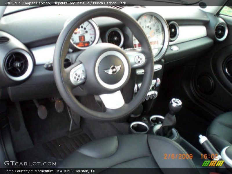 Nightfire Red Metallic / Punch Carbon Black 2008 Mini Cooper Hardtop