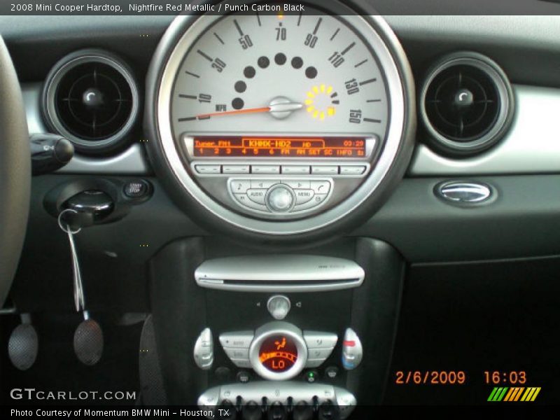 Nightfire Red Metallic / Punch Carbon Black 2008 Mini Cooper Hardtop