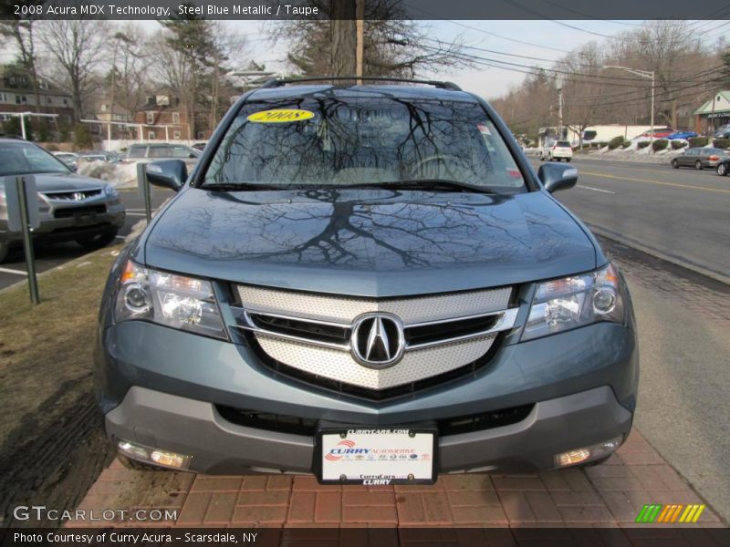 Steel Blue Metallic / Taupe 2008 Acura MDX Technology