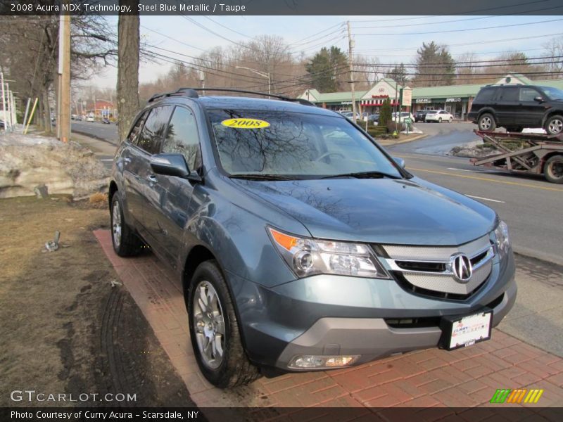Steel Blue Metallic / Taupe 2008 Acura MDX Technology