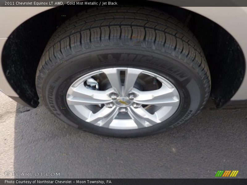 Gold Mist Metallic / Jet Black 2011 Chevrolet Equinox LT AWD