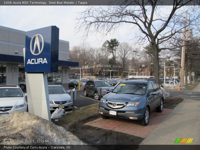 Steel Blue Metallic / Taupe 2008 Acura MDX Technology