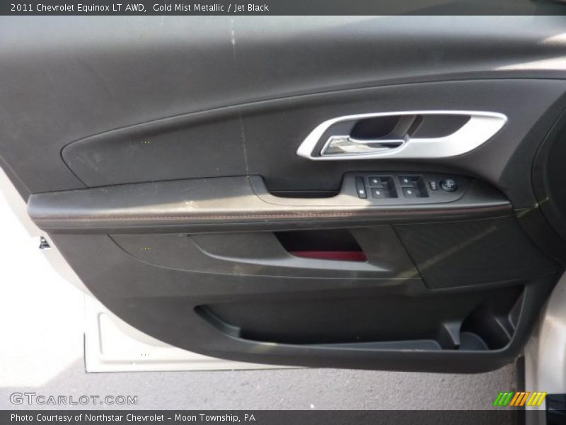 Gold Mist Metallic / Jet Black 2011 Chevrolet Equinox LT AWD