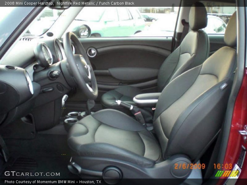 Nightfire Red Metallic / Punch Carbon Black 2008 Mini Cooper Hardtop
