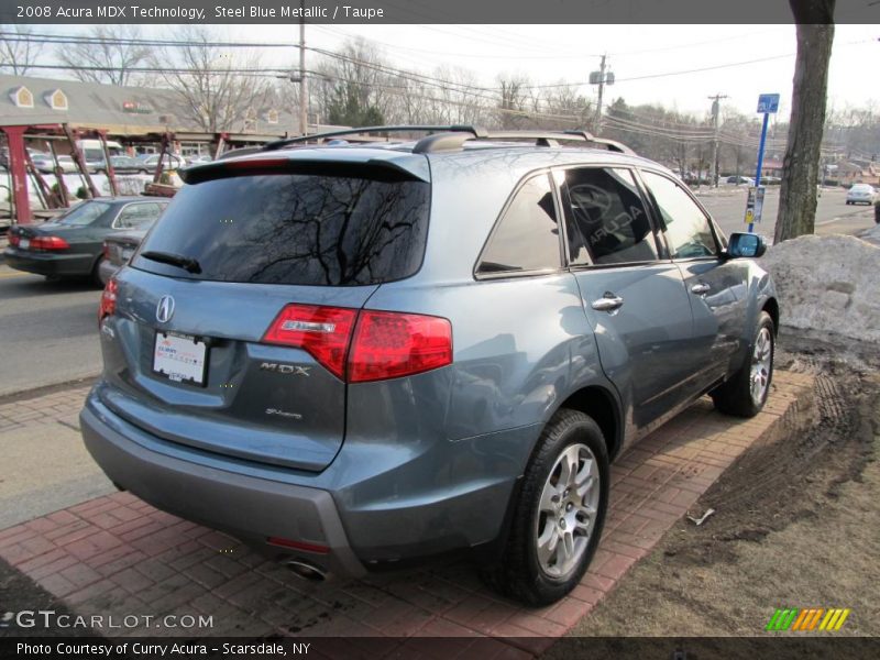 Steel Blue Metallic / Taupe 2008 Acura MDX Technology