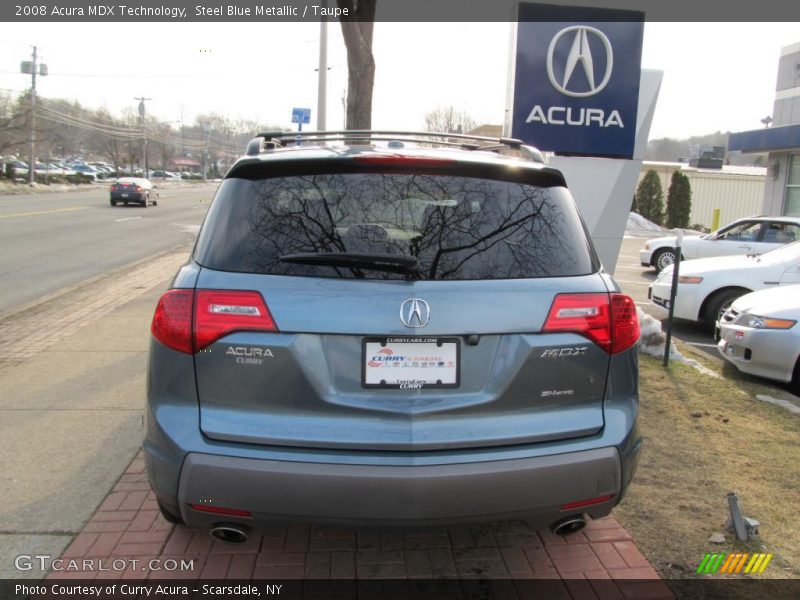 Steel Blue Metallic / Taupe 2008 Acura MDX Technology