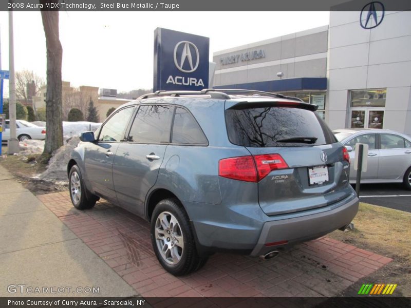 Steel Blue Metallic / Taupe 2008 Acura MDX Technology