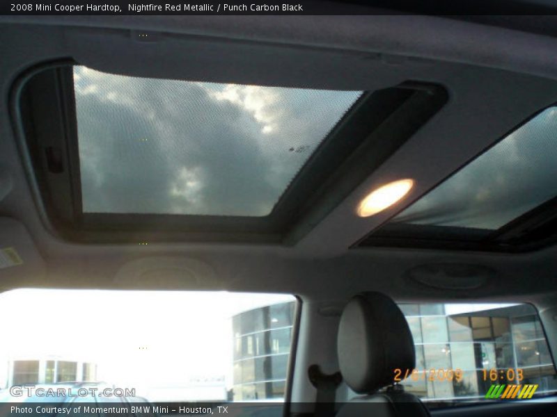 Nightfire Red Metallic / Punch Carbon Black 2008 Mini Cooper Hardtop