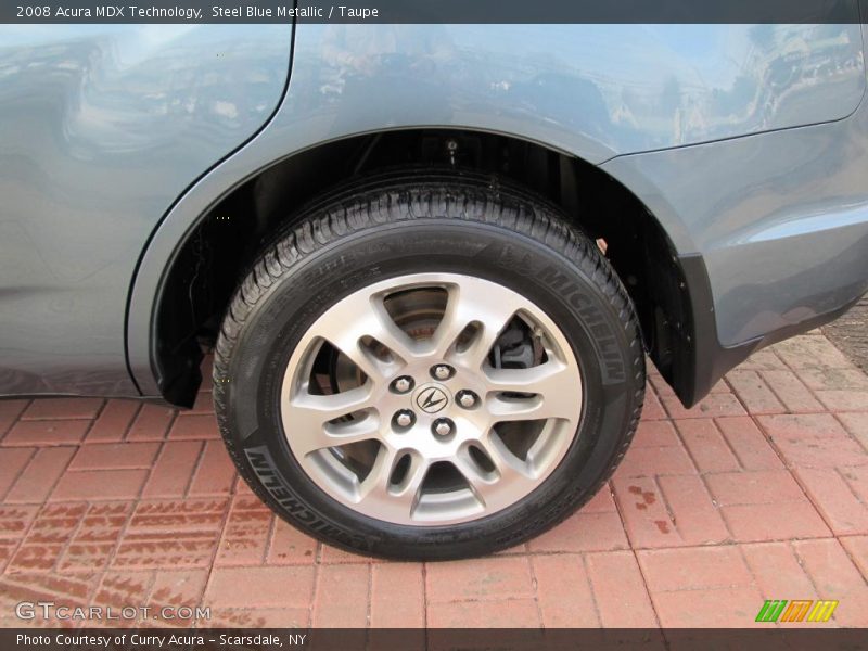 Steel Blue Metallic / Taupe 2008 Acura MDX Technology