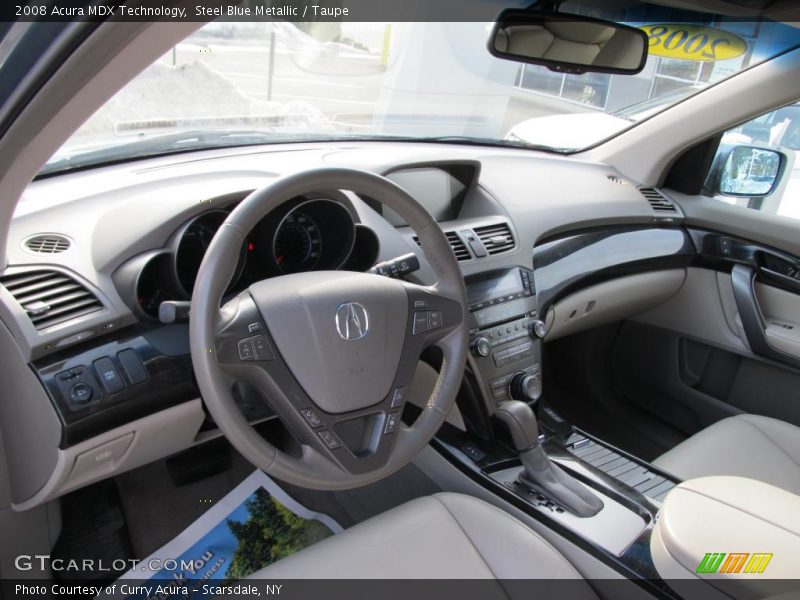 Steel Blue Metallic / Taupe 2008 Acura MDX Technology