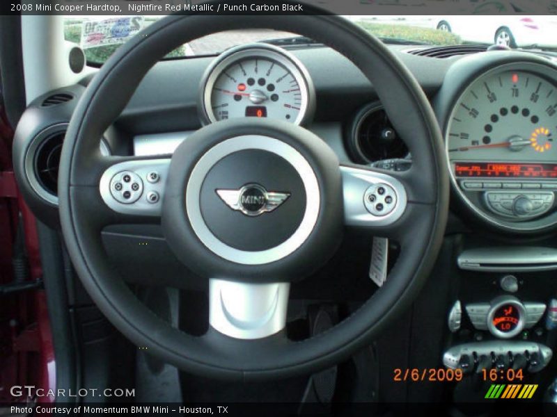 Nightfire Red Metallic / Punch Carbon Black 2008 Mini Cooper Hardtop