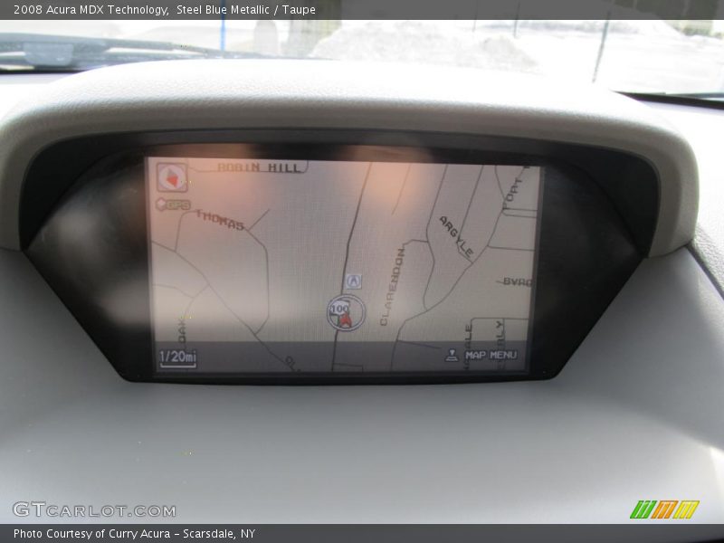 Steel Blue Metallic / Taupe 2008 Acura MDX Technology