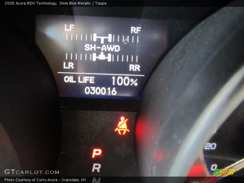 Steel Blue Metallic / Taupe 2008 Acura MDX Technology