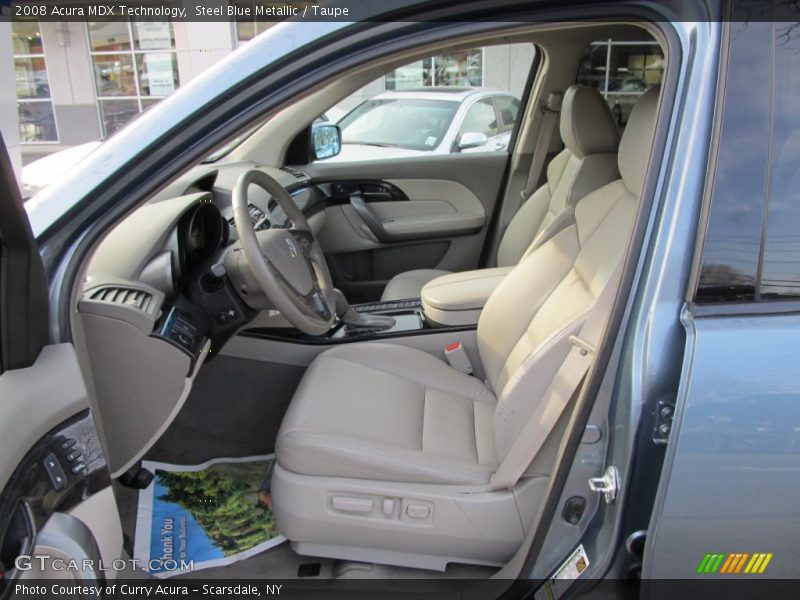 Steel Blue Metallic / Taupe 2008 Acura MDX Technology