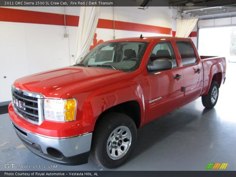 Fire Red / Dark Titanium 2011 GMC Sierra 1500 SL Crew Cab