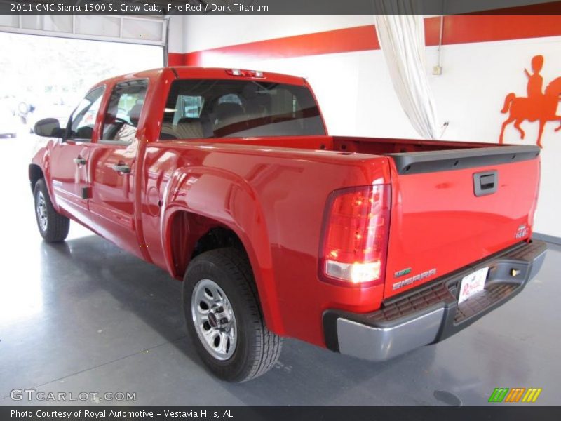 Fire Red / Dark Titanium 2011 GMC Sierra 1500 SL Crew Cab