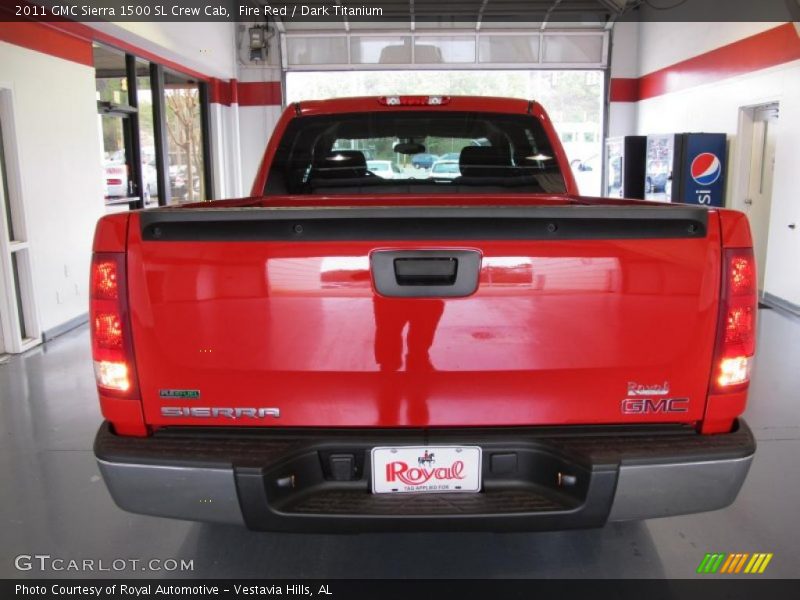Fire Red / Dark Titanium 2011 GMC Sierra 1500 SL Crew Cab