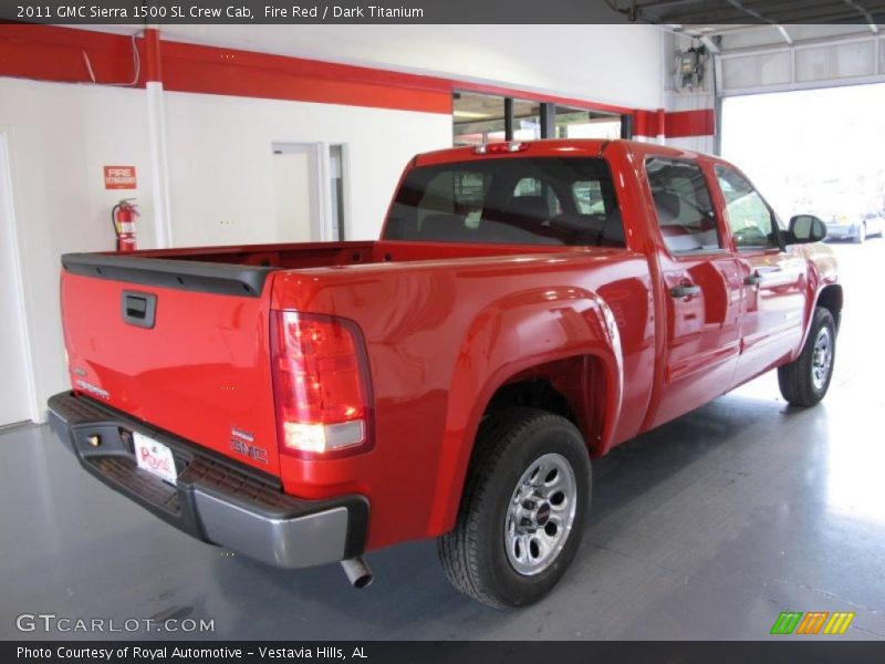 Fire Red / Dark Titanium 2011 GMC Sierra 1500 SL Crew Cab