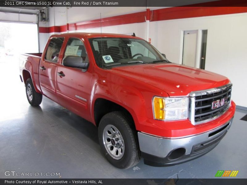 Fire Red / Dark Titanium 2011 GMC Sierra 1500 SL Crew Cab