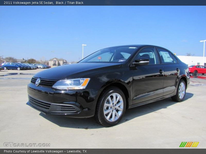 Black / Titan Black 2011 Volkswagen Jetta SE Sedan