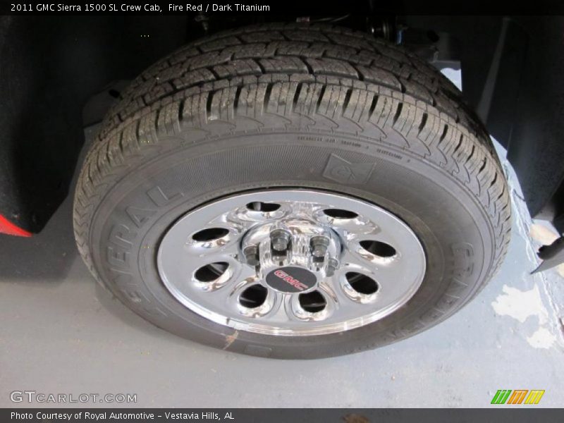 Fire Red / Dark Titanium 2011 GMC Sierra 1500 SL Crew Cab