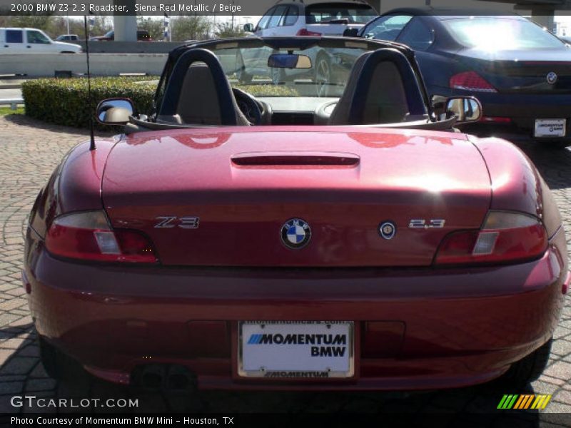 Siena Red Metallic / Beige 2000 BMW Z3 2.3 Roadster