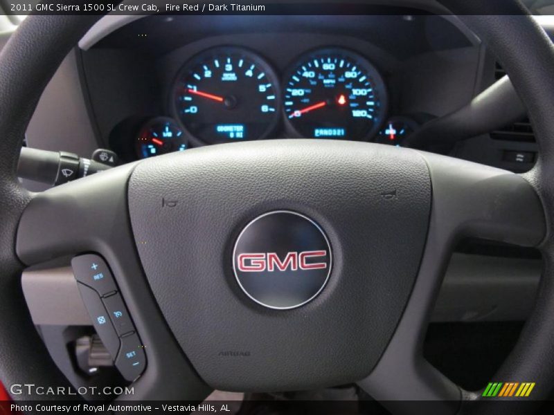 Fire Red / Dark Titanium 2011 GMC Sierra 1500 SL Crew Cab