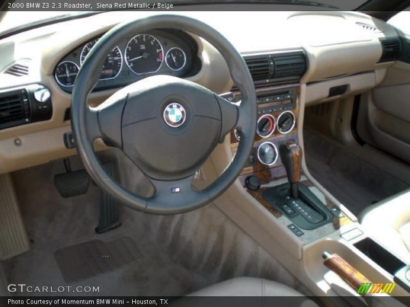 Siena Red Metallic / Beige 2000 BMW Z3 2.3 Roadster