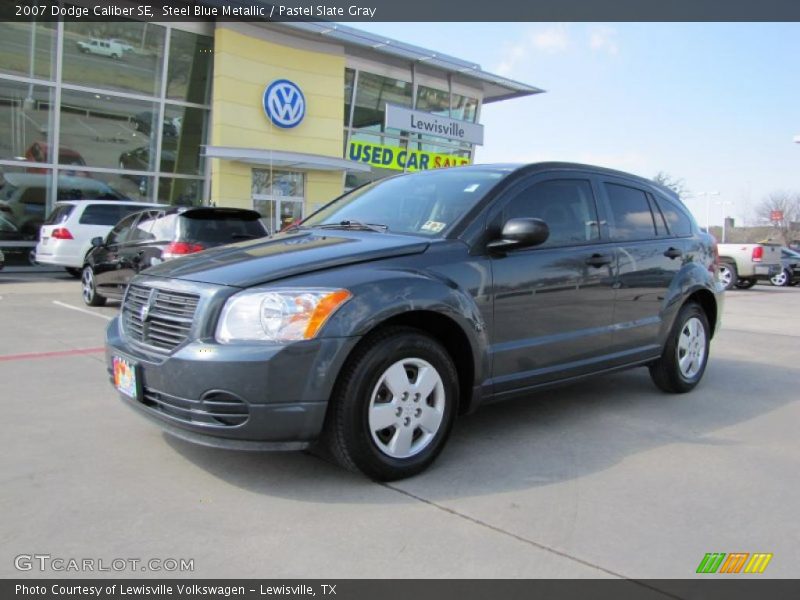 Steel Blue Metallic / Pastel Slate Gray 2007 Dodge Caliber SE