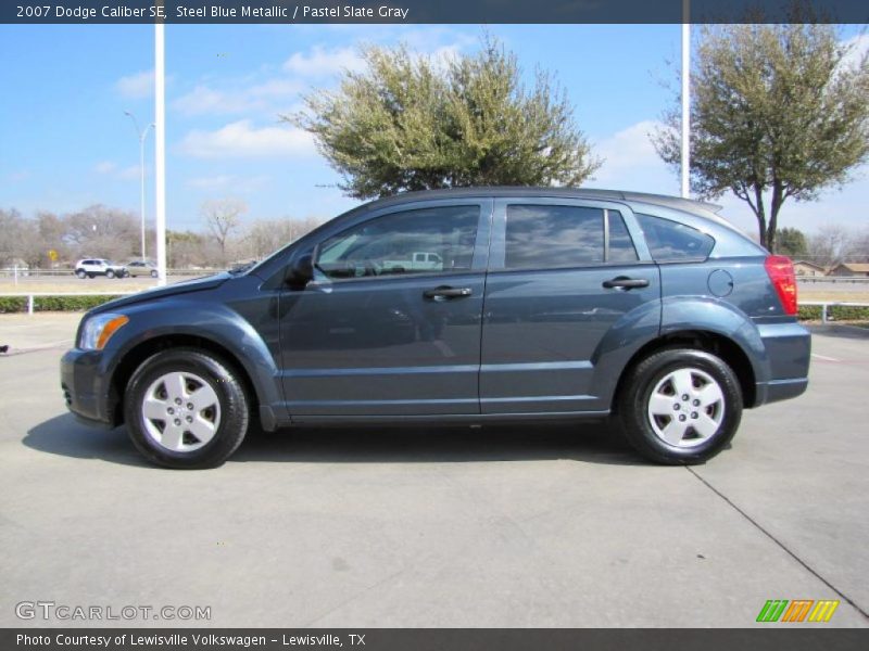 Steel Blue Metallic / Pastel Slate Gray 2007 Dodge Caliber SE