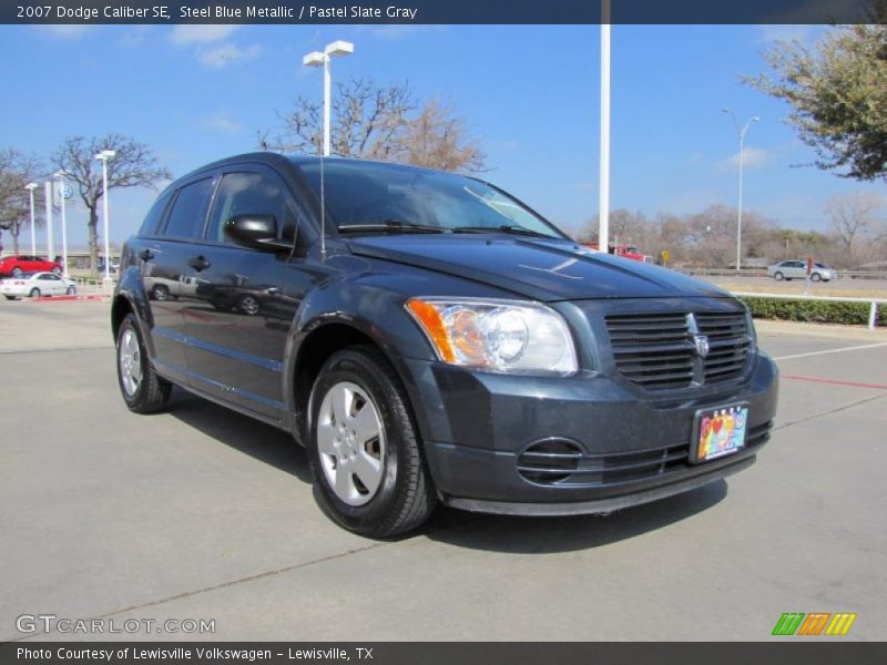 Steel Blue Metallic / Pastel Slate Gray 2007 Dodge Caliber SE