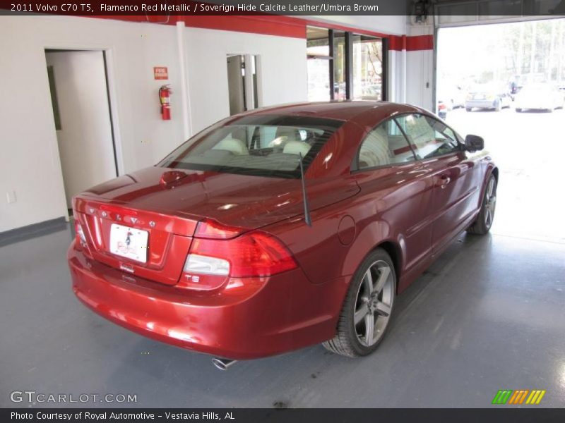 Flamenco Red Metallic / Soverign Hide Calcite Leather/Umbra Brown 2011 Volvo C70 T5