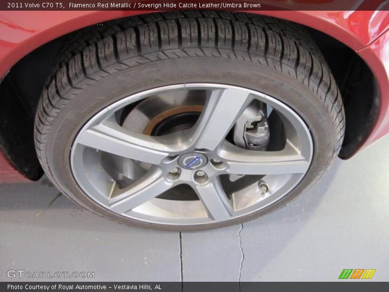 Flamenco Red Metallic / Soverign Hide Calcite Leather/Umbra Brown 2011 Volvo C70 T5