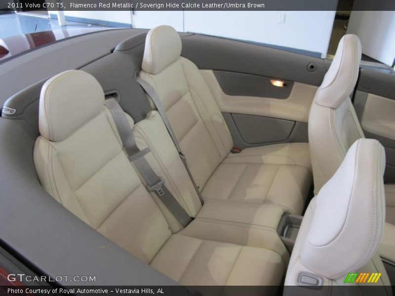 Flamenco Red Metallic / Soverign Hide Calcite Leather/Umbra Brown 2011 Volvo C70 T5