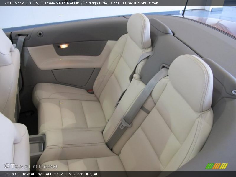 Flamenco Red Metallic / Soverign Hide Calcite Leather/Umbra Brown 2011 Volvo C70 T5