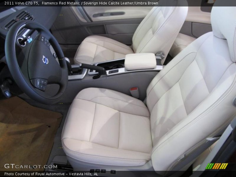 Flamenco Red Metallic / Soverign Hide Calcite Leather/Umbra Brown 2011 Volvo C70 T5