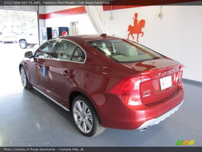 Flamenco Red Metallic / Soft Beige/Sandstone 2011 Volvo S60 T6 AWD