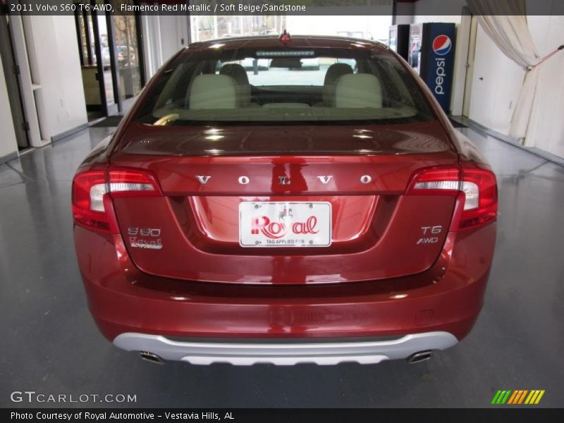 Flamenco Red Metallic / Soft Beige/Sandstone 2011 Volvo S60 T6 AWD