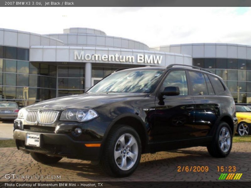 Jet Black / Black 2007 BMW X3 3.0si