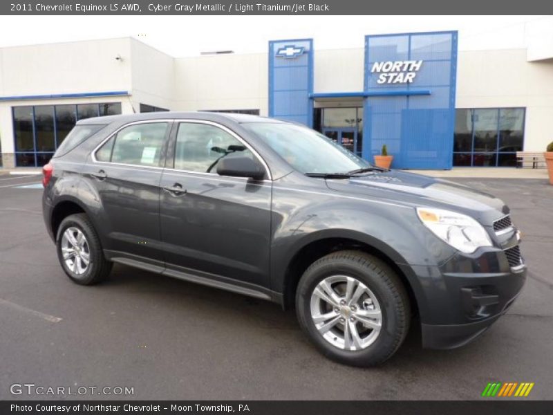 Cyber Gray Metallic / Light Titanium/Jet Black 2011 Chevrolet Equinox LS AWD