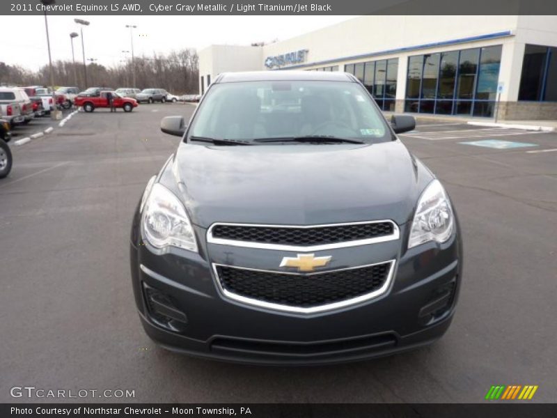Cyber Gray Metallic / Light Titanium/Jet Black 2011 Chevrolet Equinox LS AWD
