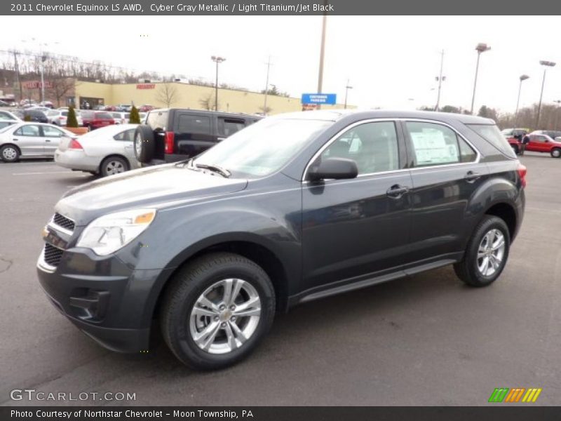 Cyber Gray Metallic / Light Titanium/Jet Black 2011 Chevrolet Equinox LS AWD