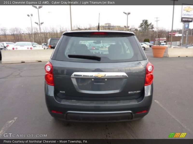 Cyber Gray Metallic / Light Titanium/Jet Black 2011 Chevrolet Equinox LS AWD