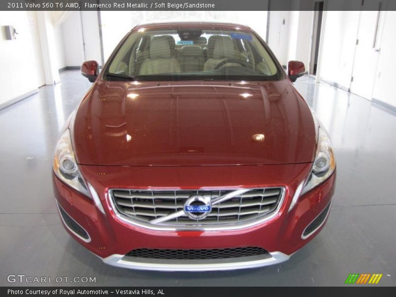 Flamenco Red Metallic / Soft Beige/Sandstone 2011 Volvo S60 T6 AWD