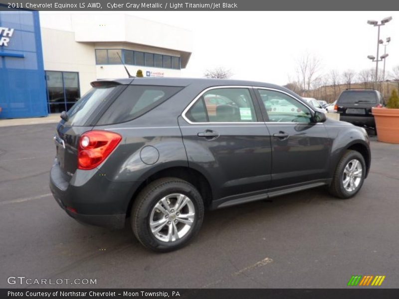 Cyber Gray Metallic / Light Titanium/Jet Black 2011 Chevrolet Equinox LS AWD