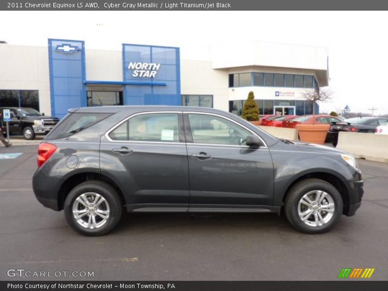 Cyber Gray Metallic / Light Titanium/Jet Black 2011 Chevrolet Equinox LS AWD