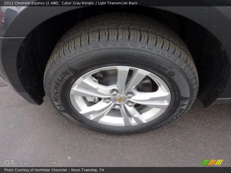 Cyber Gray Metallic / Light Titanium/Jet Black 2011 Chevrolet Equinox LS AWD