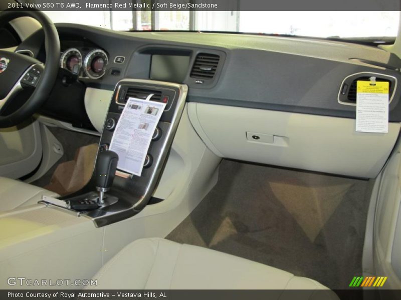 Flamenco Red Metallic / Soft Beige/Sandstone 2011 Volvo S60 T6 AWD